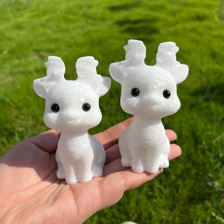 White Jade Deer Baby