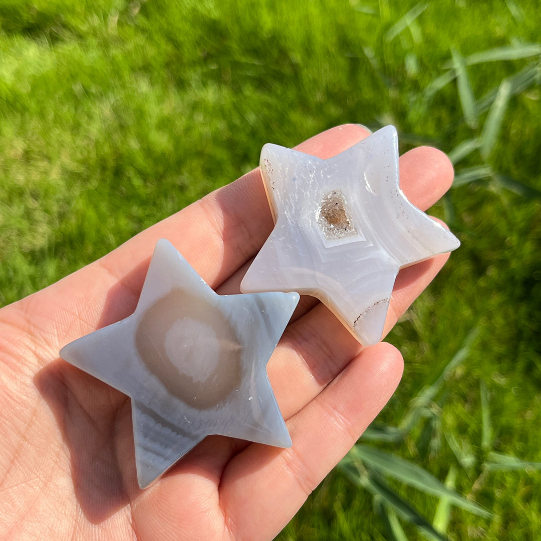 Natural Agate Geode Star
