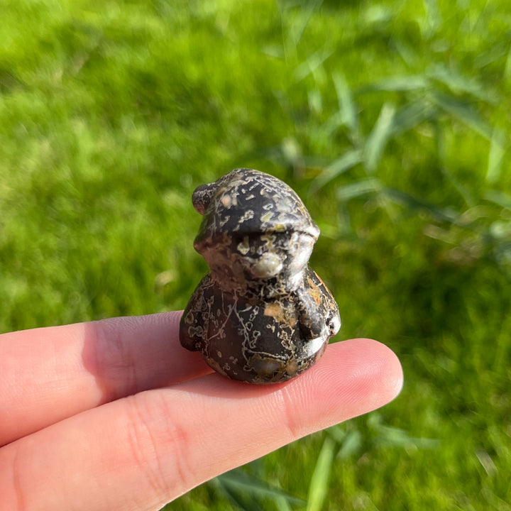 Natural Mini Crystal Snowman