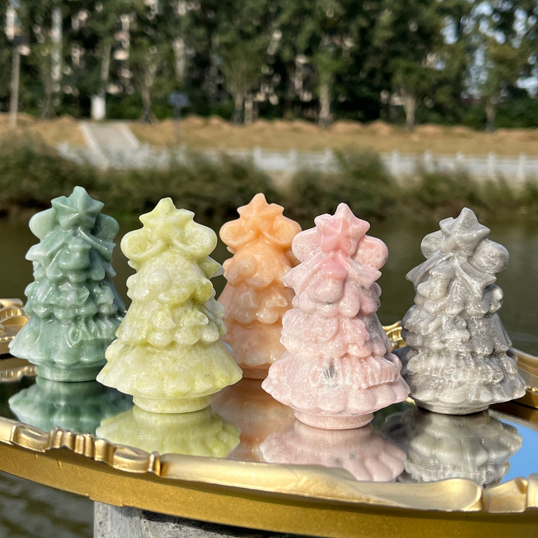 Natural Crystal Carving Christmas Tree