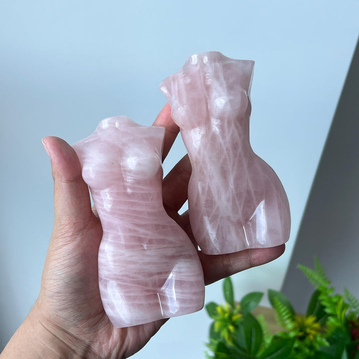 Rose Quartz Goddess Statue