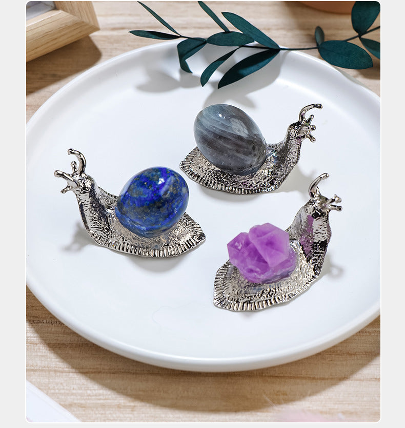 Crystal Snail Ornaments