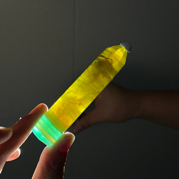 Mango Fluorite Point