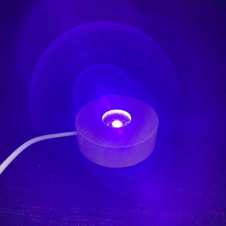 Support de lampe sphérique en bois