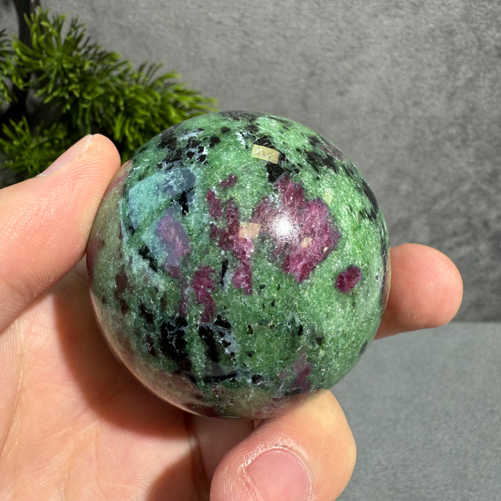 Ruby in Zoisite Sphere