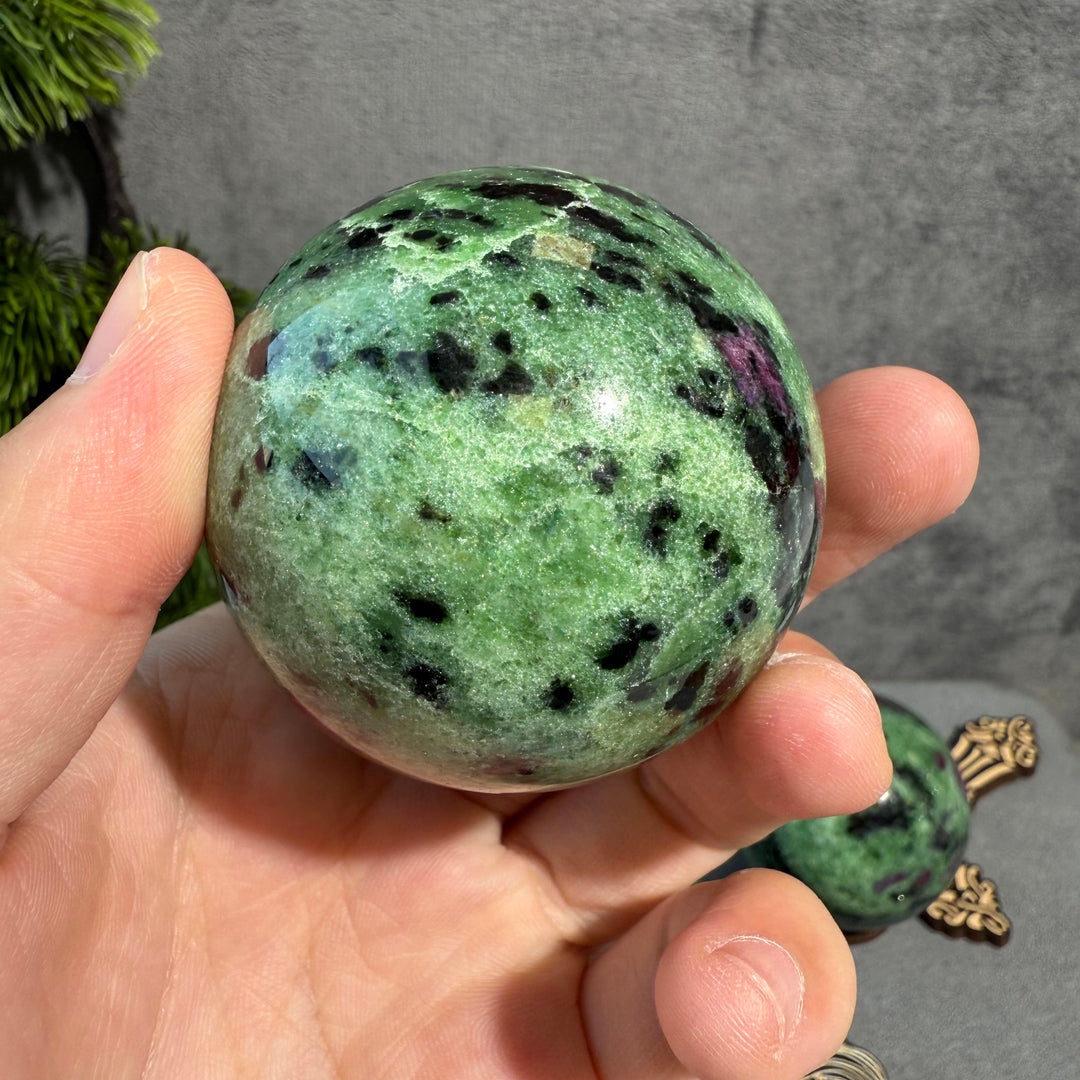 Ruby in Zoisite Sphere