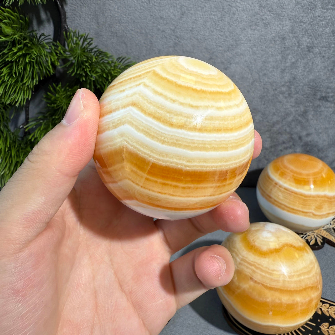 Yellow Calcite Sphere