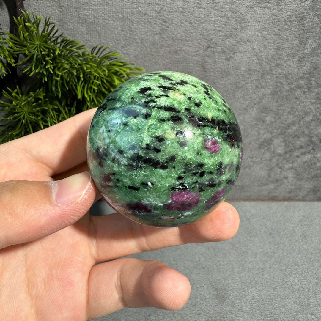 Ruby in Zoisite Sphere