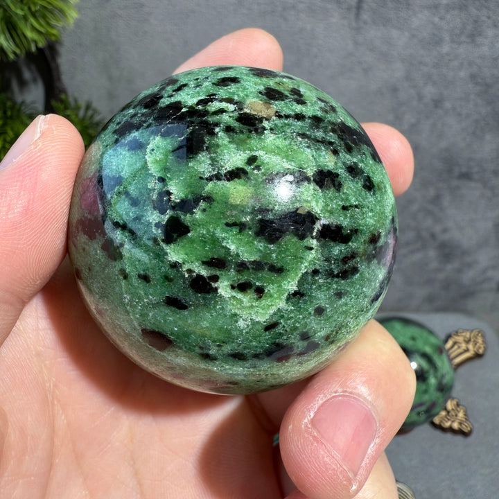 Ruby in Zoisite Sphere