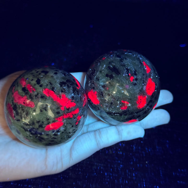 Ruby in Zoisite Sphere