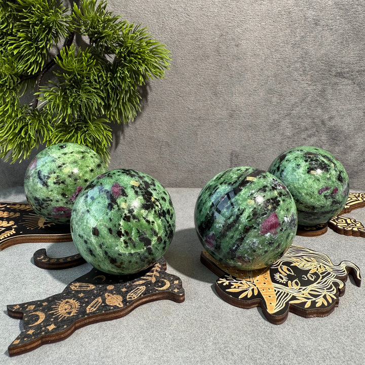 Ruby in Zoisite Sphere