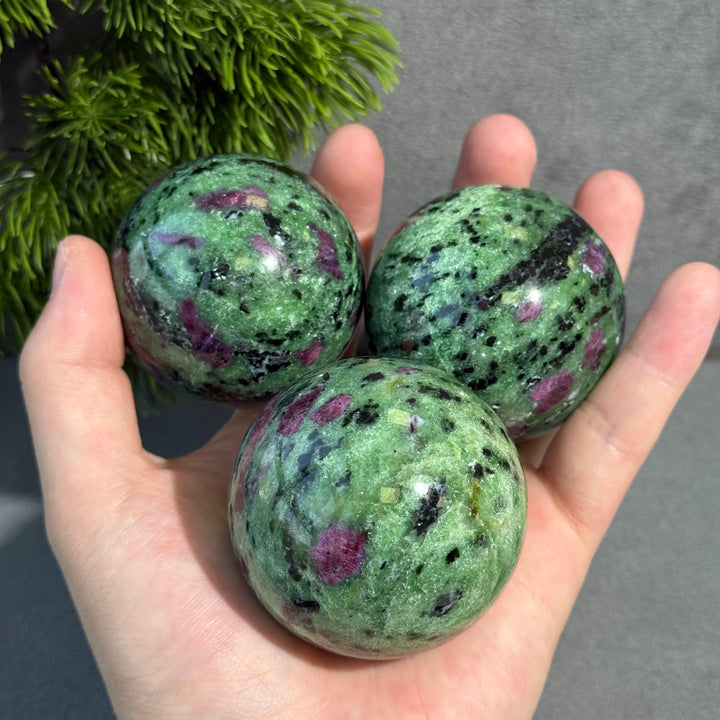 Ruby in Zoisite Sphere