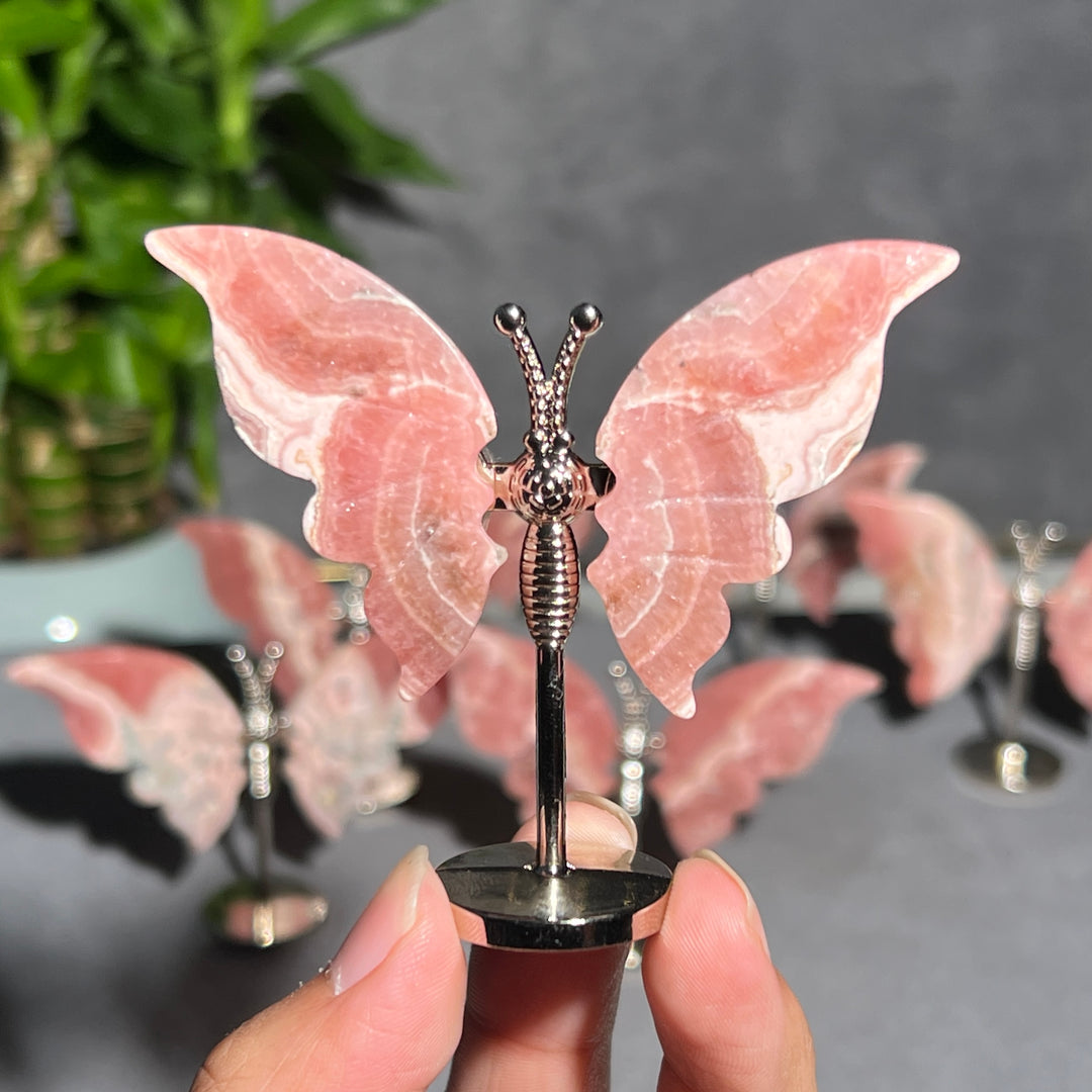 Unique,2.3"+Rhodochrosite Butterfly