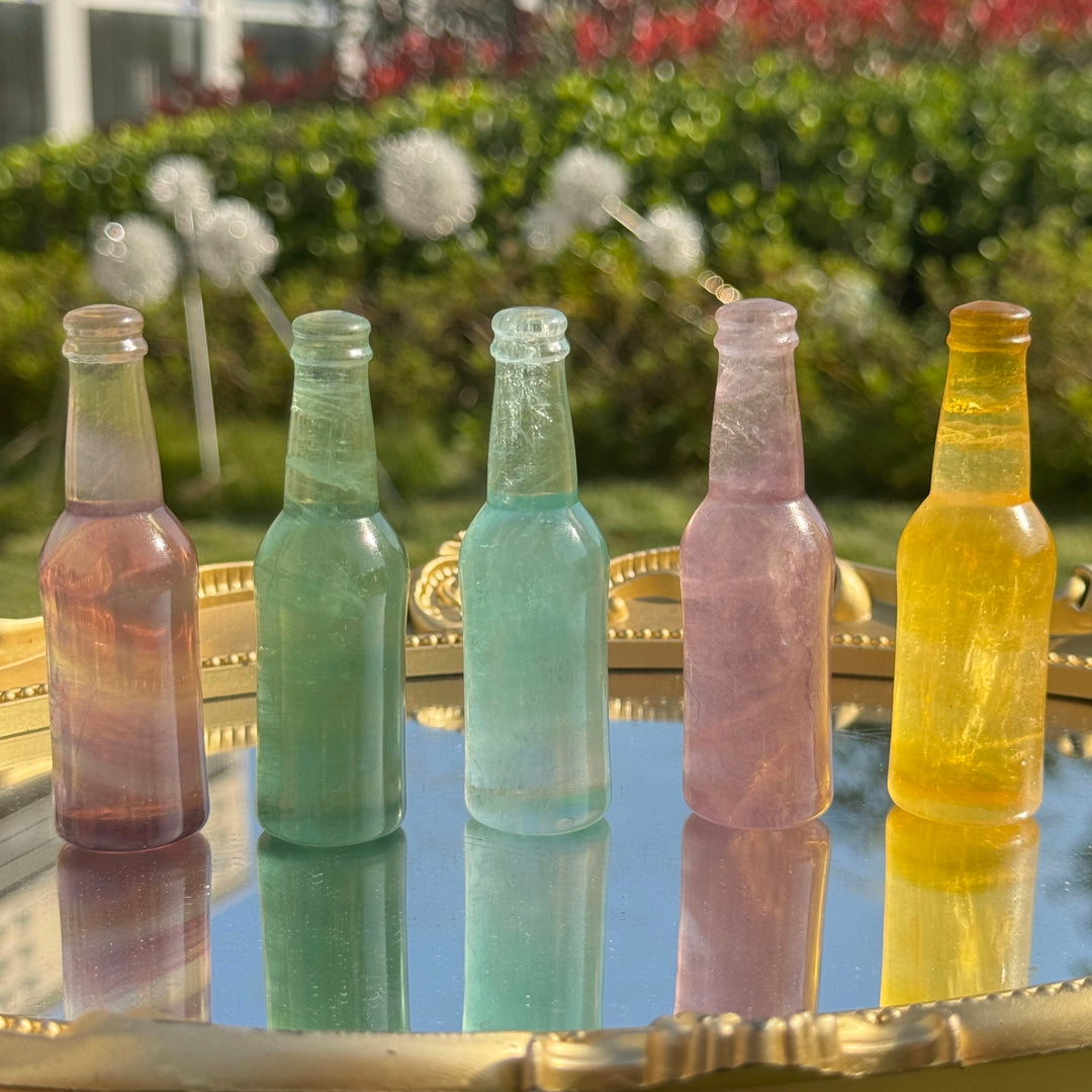 Natural Fluorite Bottle Ornament