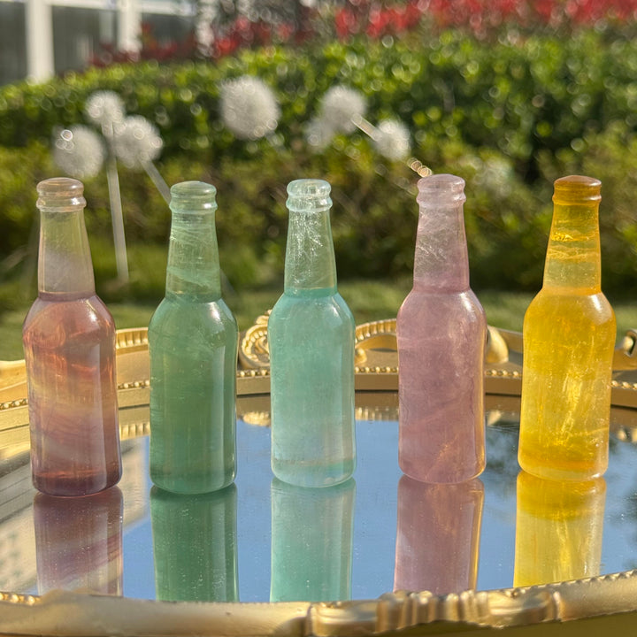 Natural Fluorite Bottle Ornament