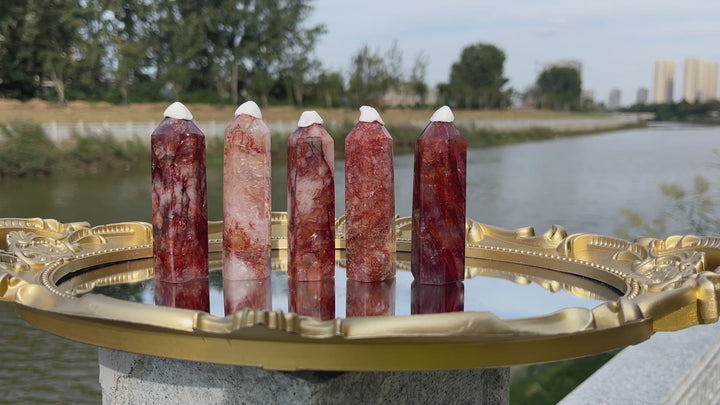Natural Fire Quartz Point