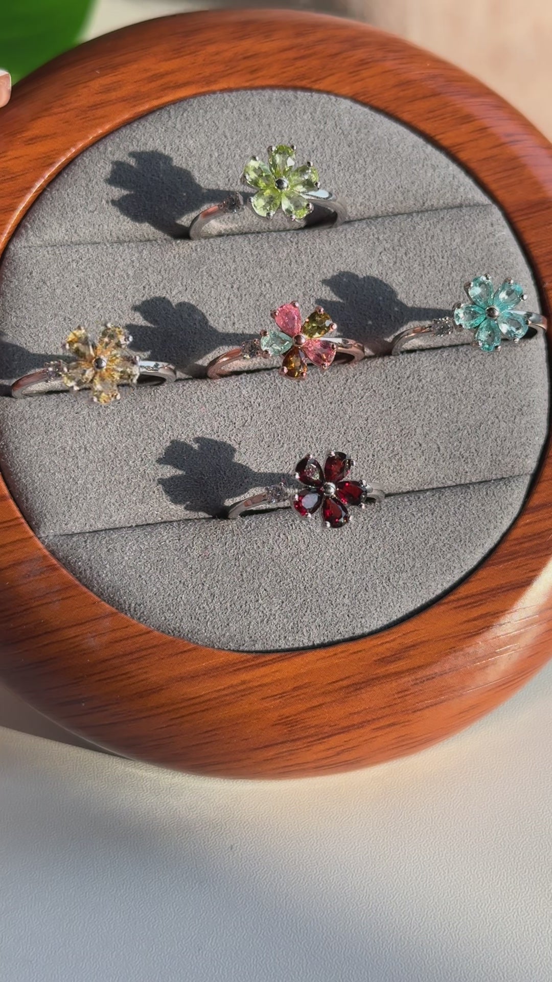 Spinning Flower Ring,S925