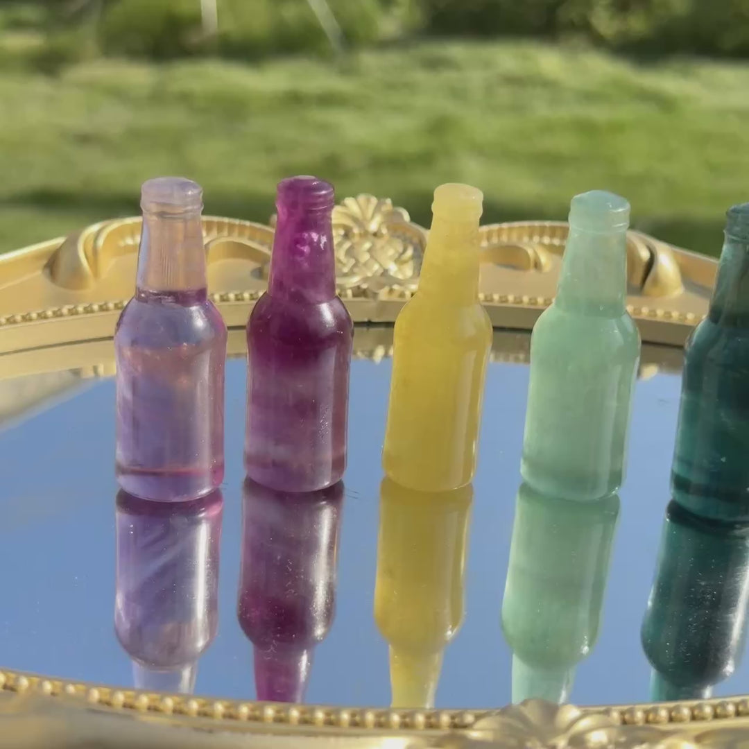 Natural Fluorite Bottle Ornament
