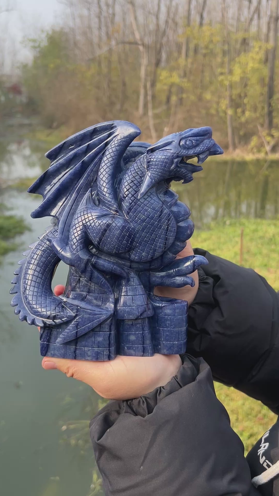 Blue Aventurine Dragon #DK188