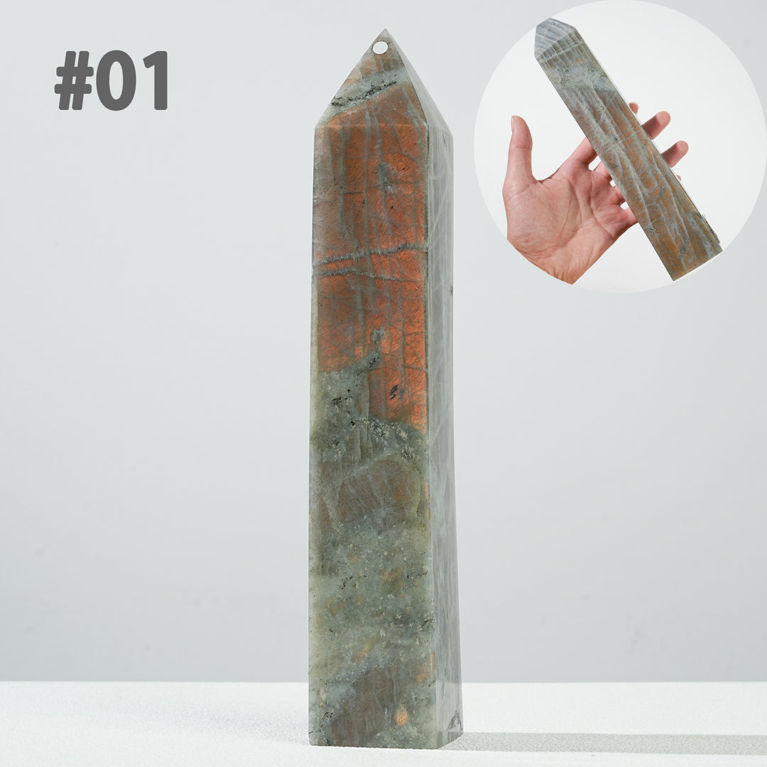 Unique, Natural Labradorite Point