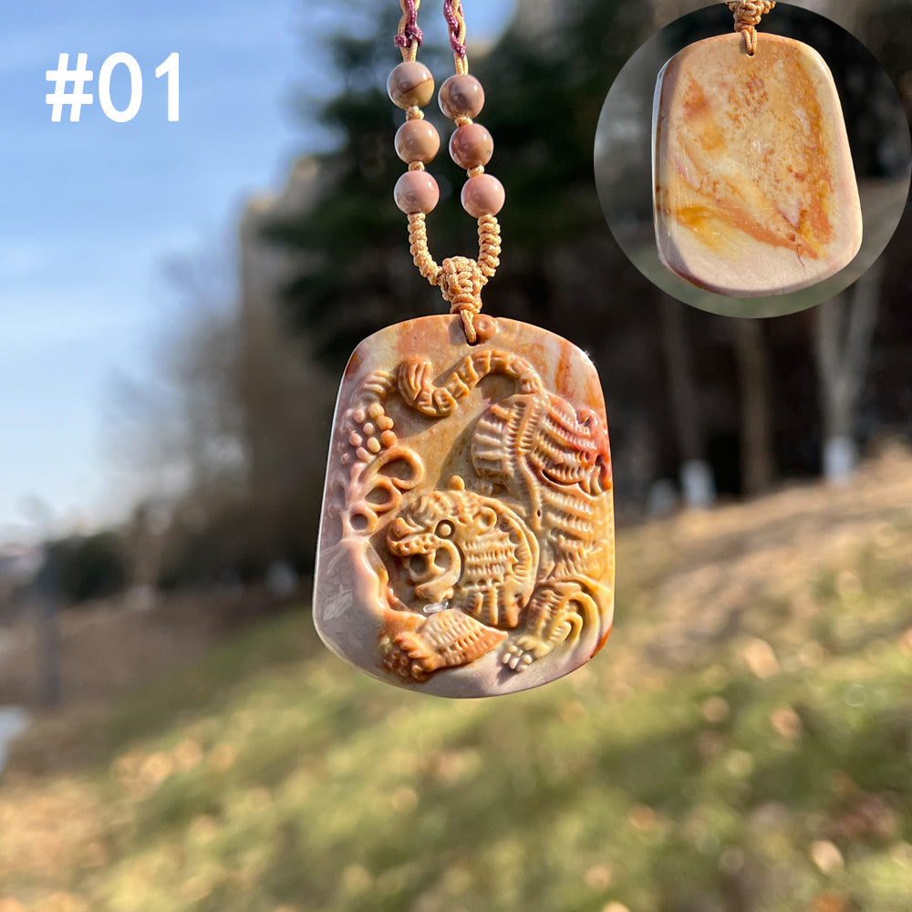 Natural Alashan Agate Pendant