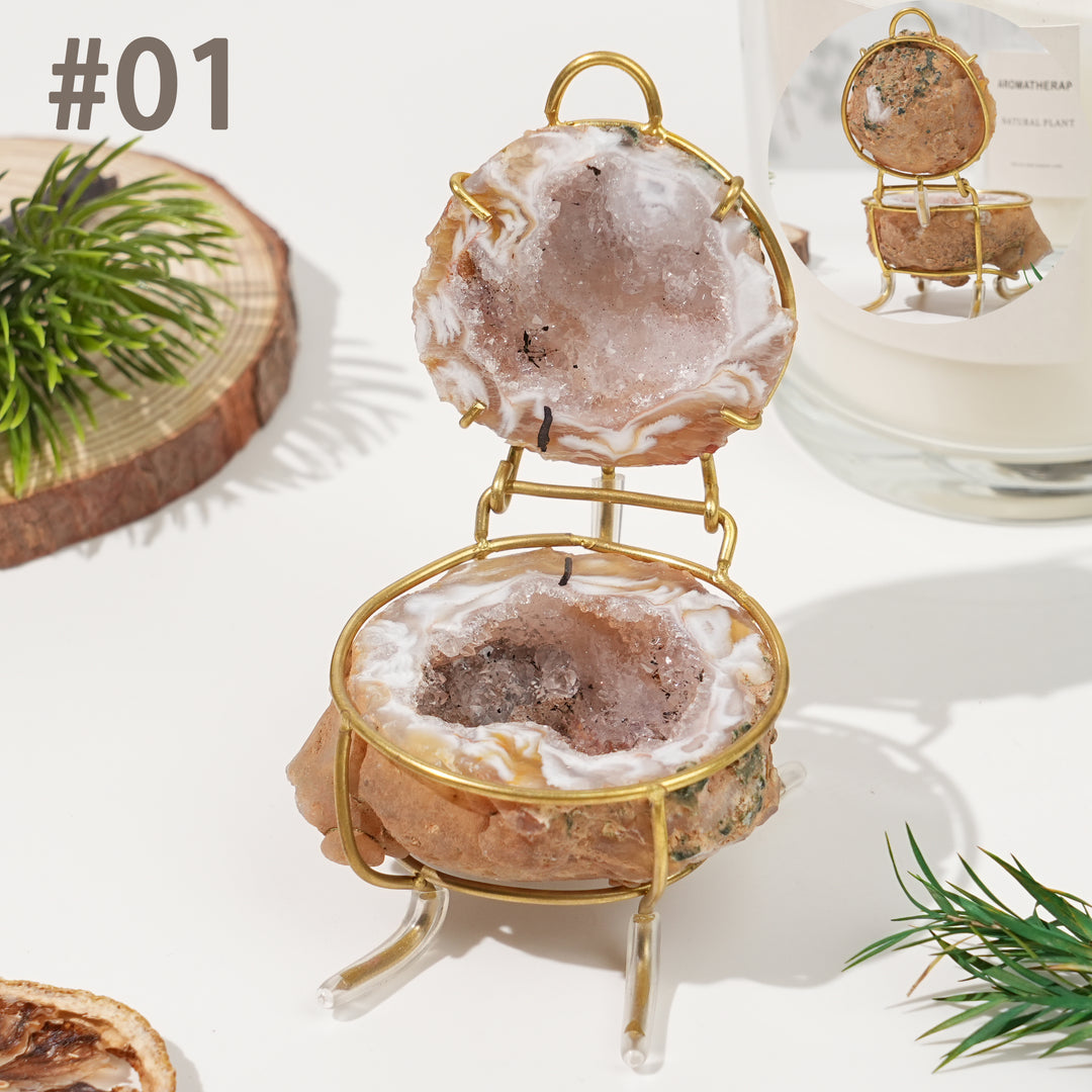 Unique, Natural Agate Geode Treasure Basin