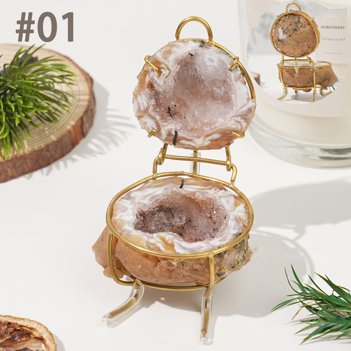 Unique, Natural Agate Geode Treasure Basin