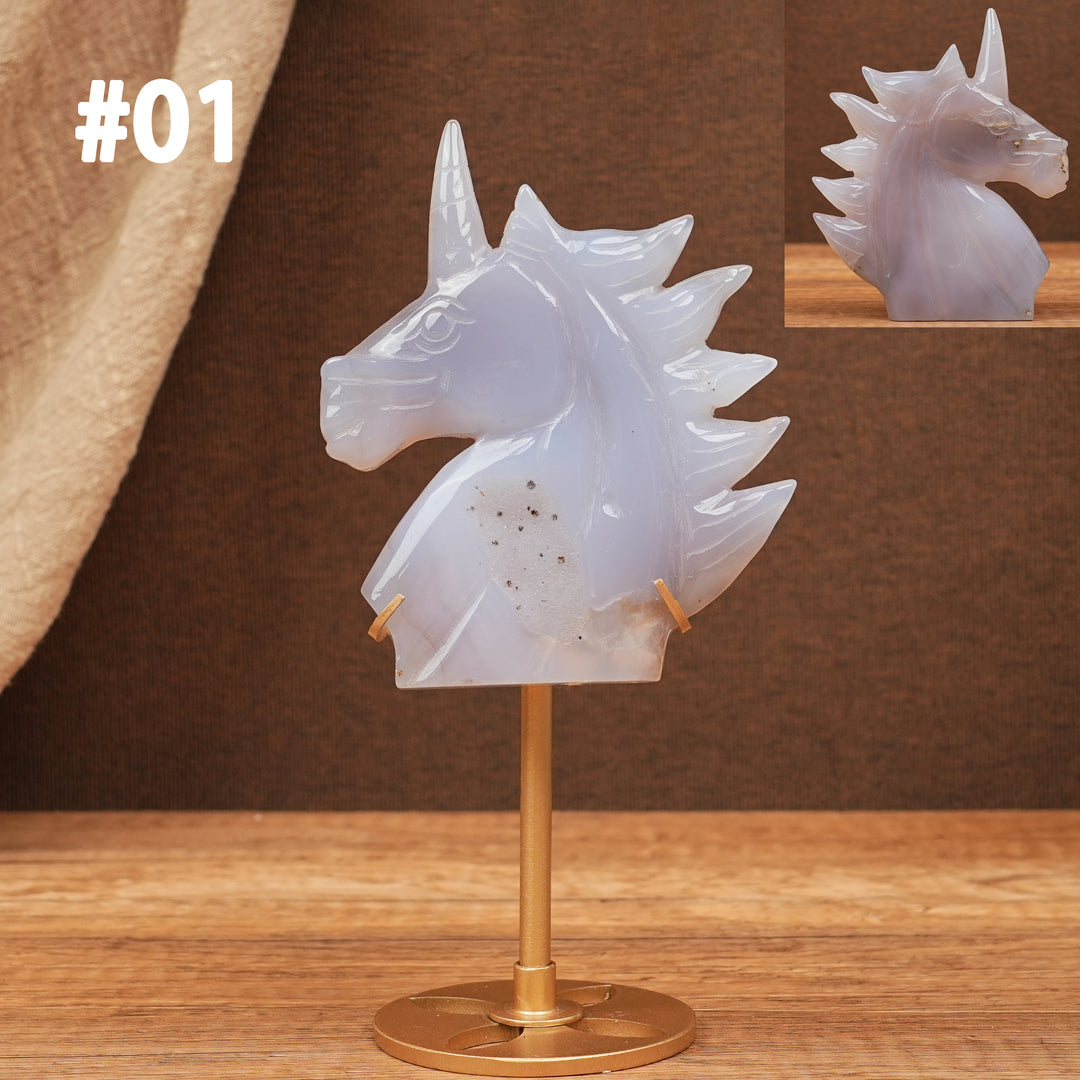 Unique, Agate Geode Unicorn