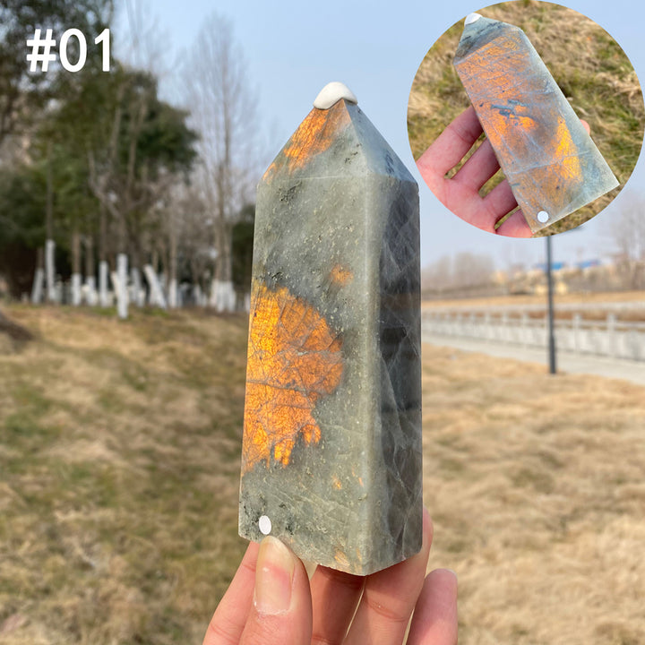 Unique, Natural Labradorite Point