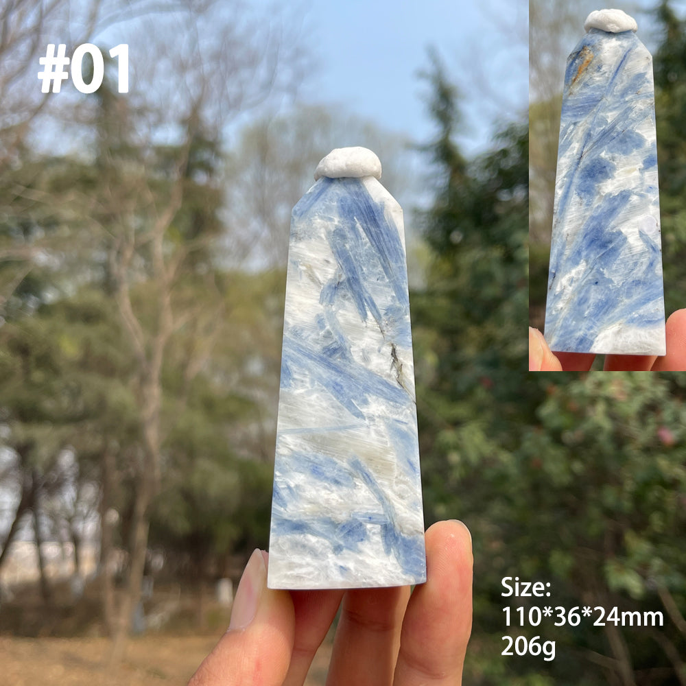 Unique,Natural Crystal Blue Kyanite Point