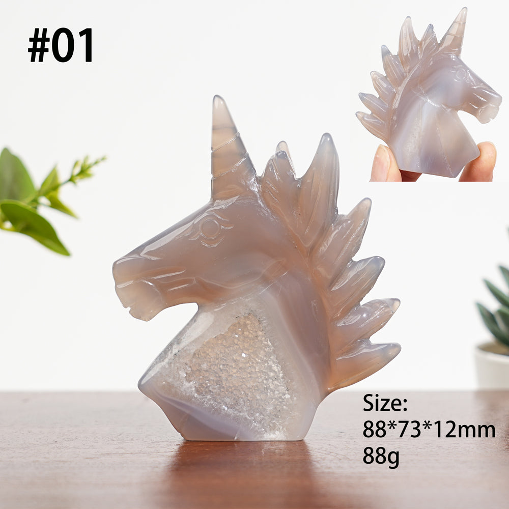 Unique, Agate Geode Unicorn