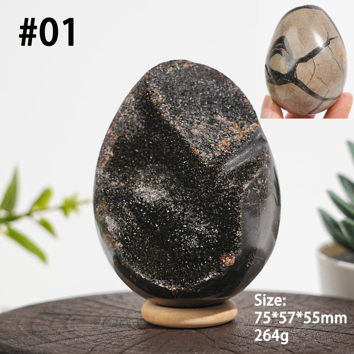 Unique,Natural Crystal Septarian Egg
