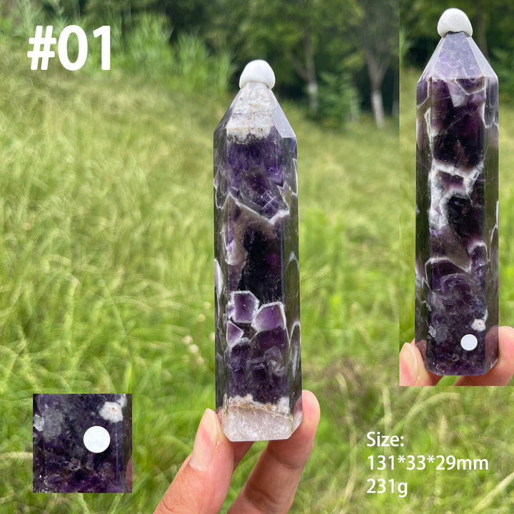 Unique,A Slightly Imperfect Natural Dream Amethyst Point
