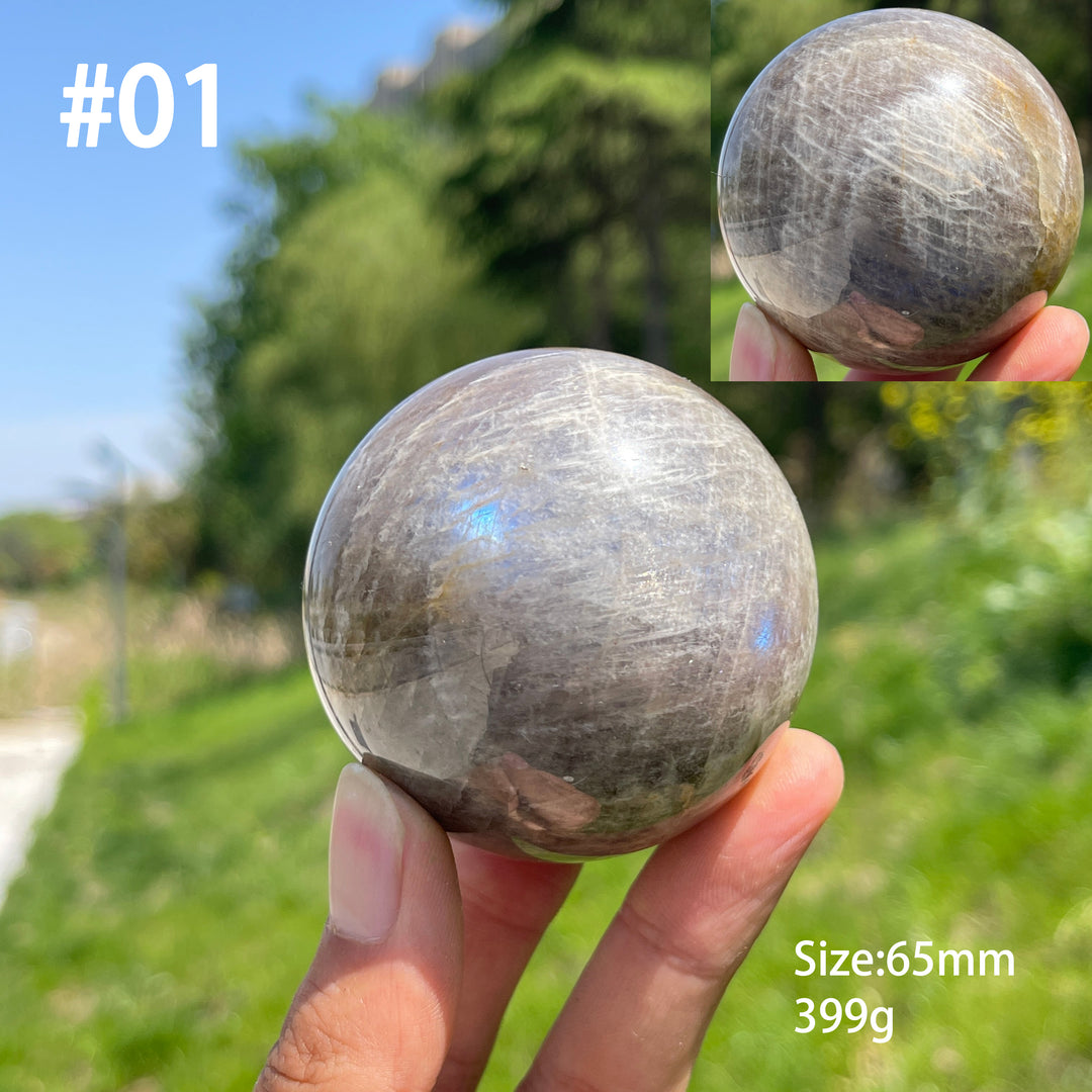 Unique,A Slightly Imperfect Crystal Moonstone Sphere