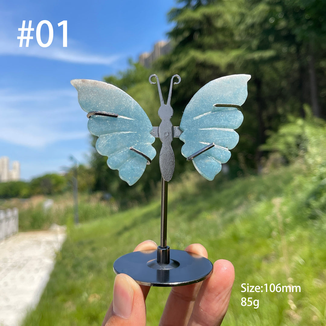 Unique,Natural Trolleite Butterfly Wings Display