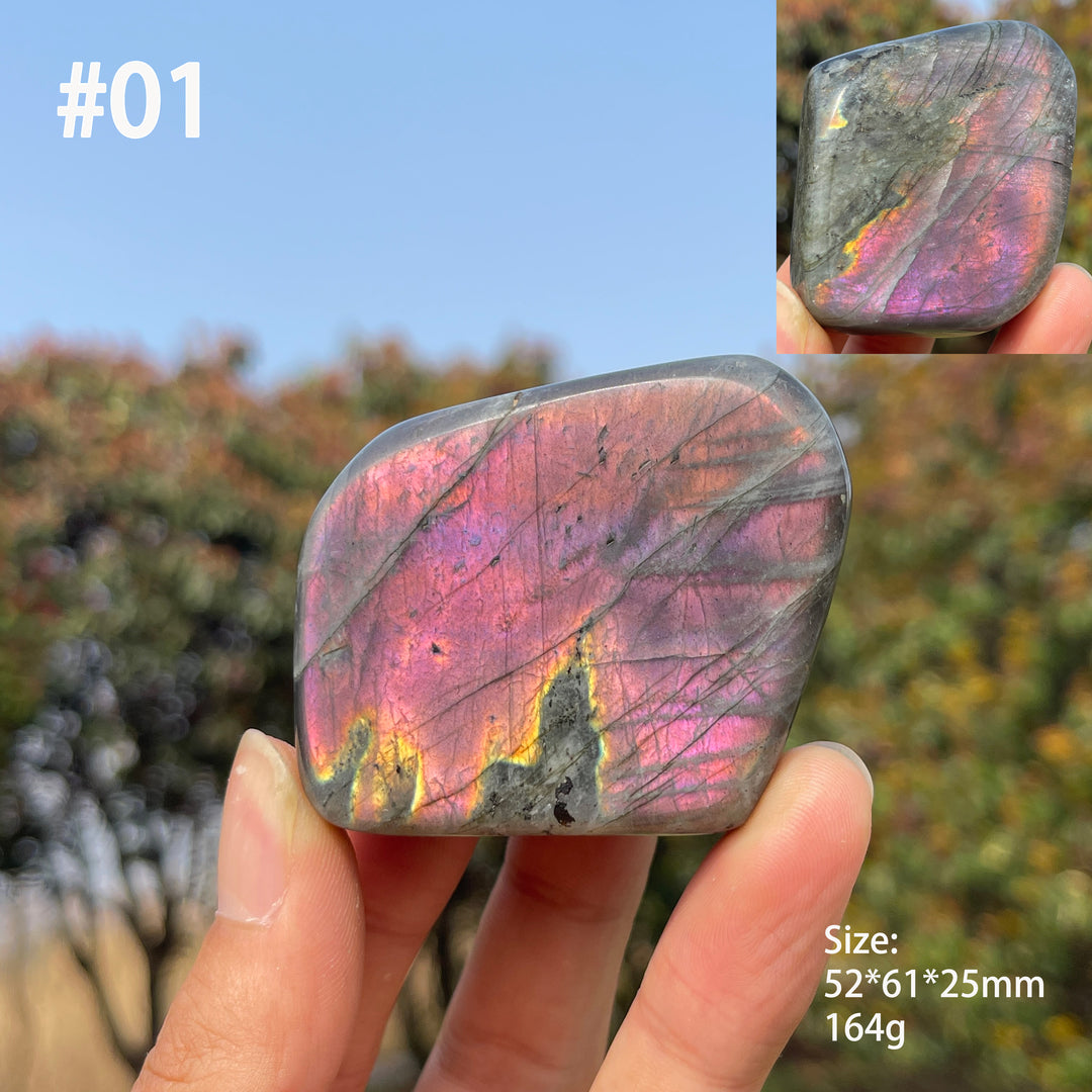 Unique,Natural Crystal Labradorite Ornament