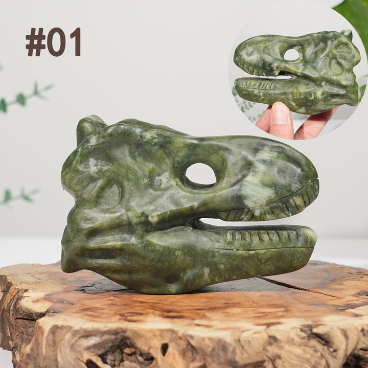 Unique,Natural Carving Dinosaur Skull