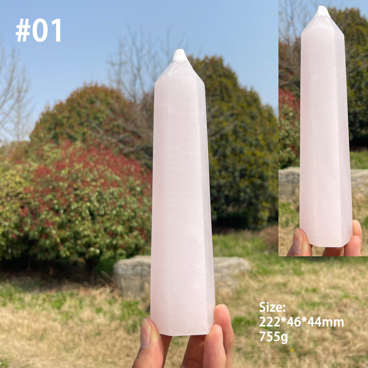 Unique,Natural Crystal Pink Calcite Point