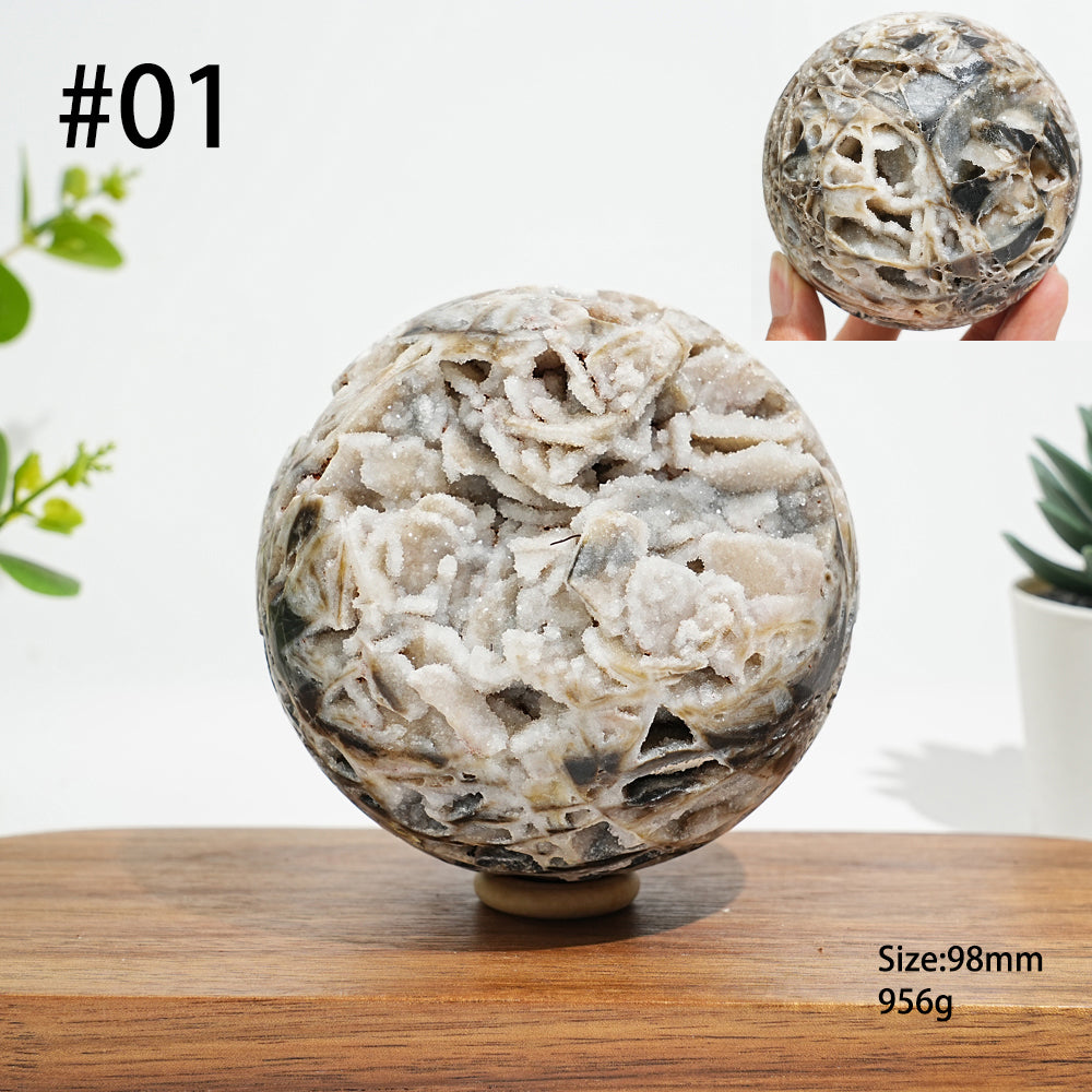Unique,Natural Crystal Intricate Sphalerite Sphere