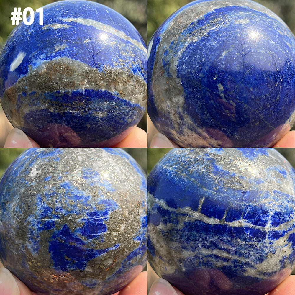 Unique,Imperfect Natural Lapis Lazuli Sphere