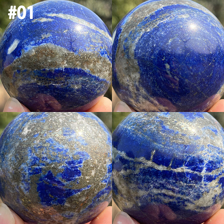 Unique,Imperfect Natural Lapis Lazuli Sphere