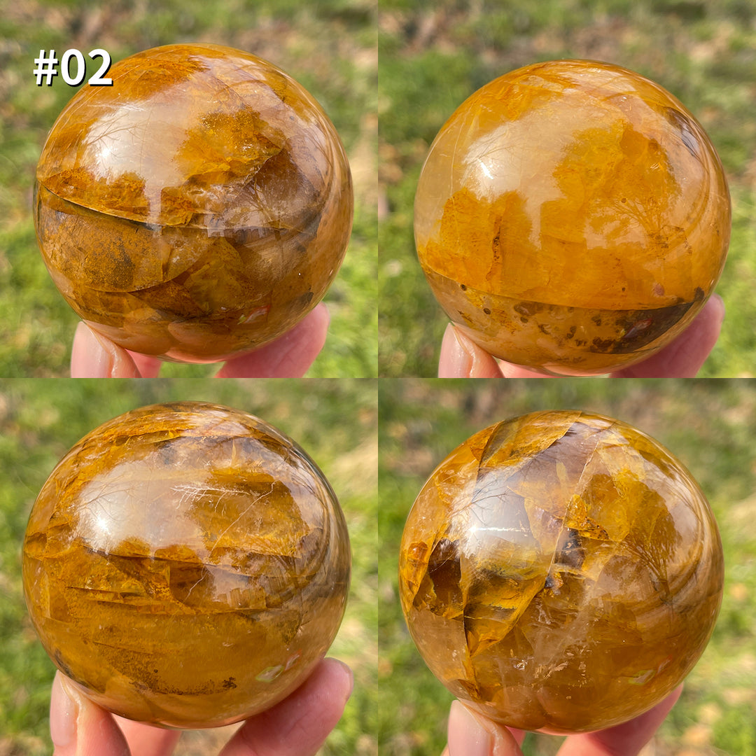 Unique,Natural Golden Healer Sphere