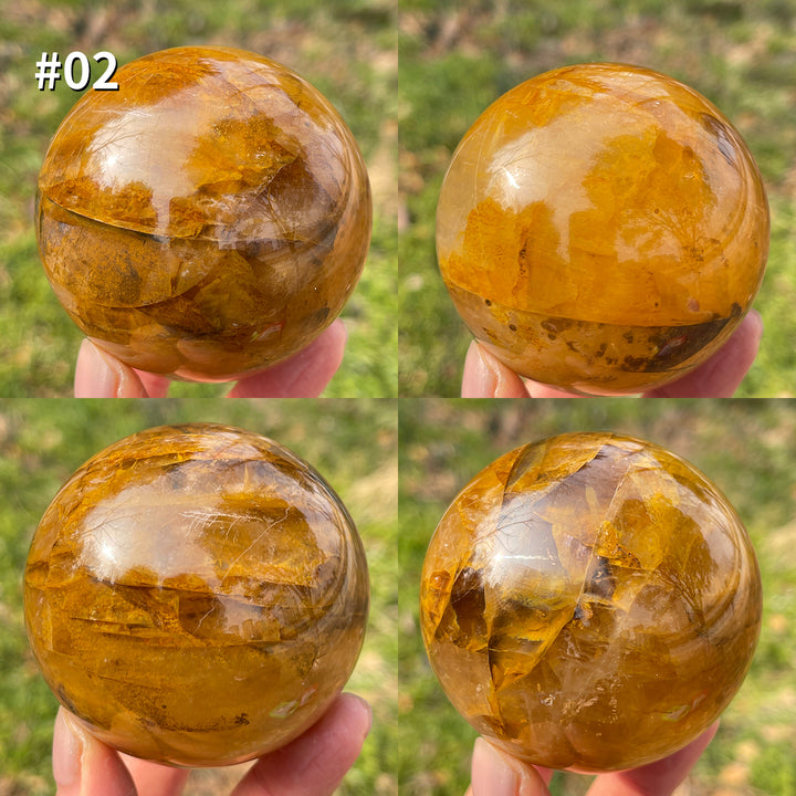 Unique,Natural Golden Healer Sphere