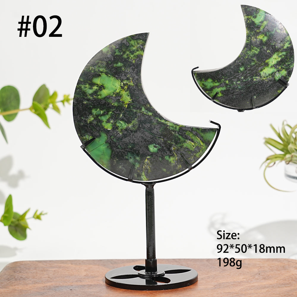 Unique,Natural Crystal Serpentine Moon