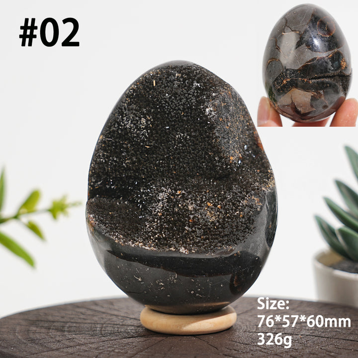 Unique,Natural Crystal Septarian Egg