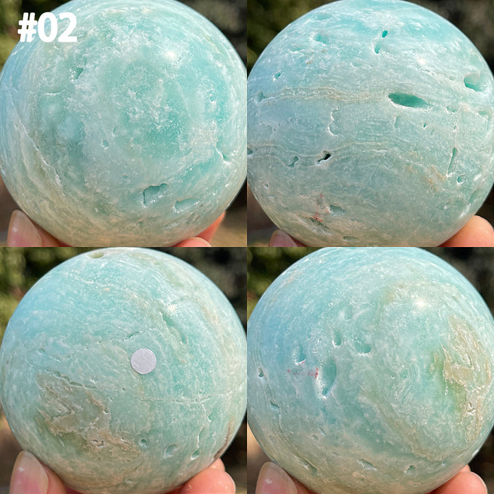 Unique,Imperfect Natural Crystal Hemimorphite Sphere