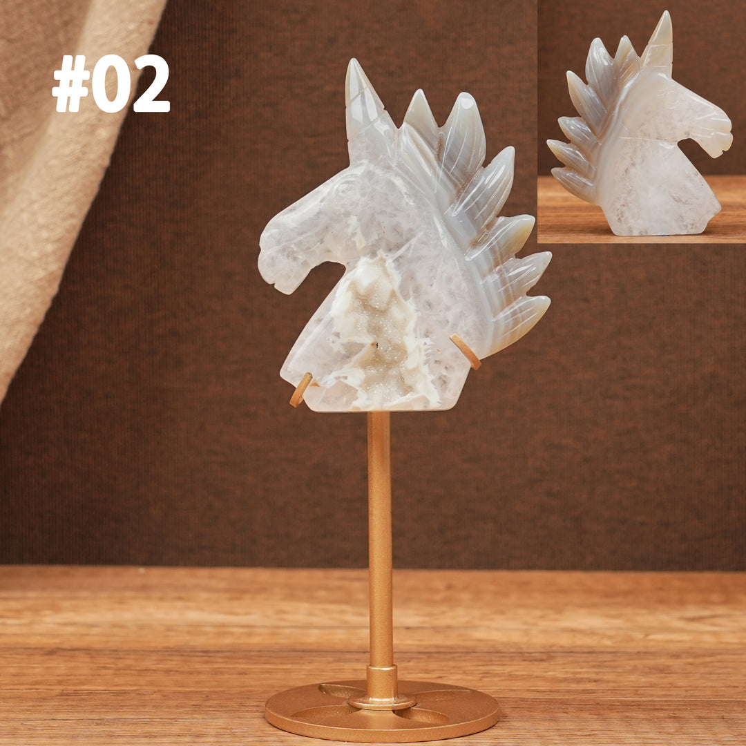 Unique, Agate Geode Unicorn