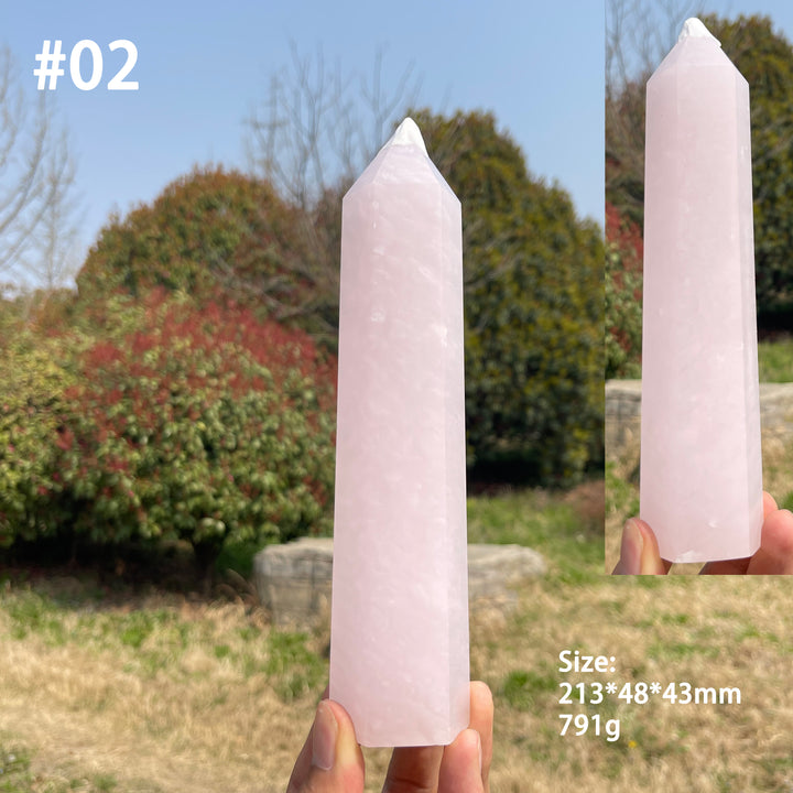Unique,Natural Crystal Pink Calcite Point