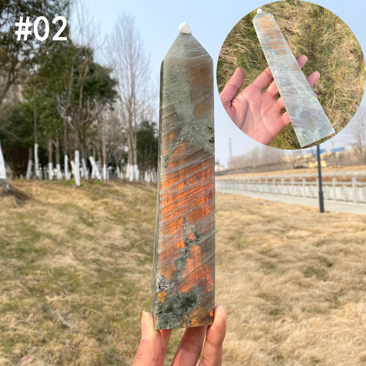 Unique, Natural Labradorite Point