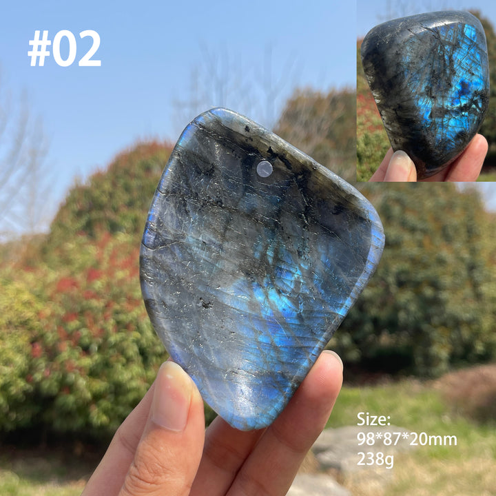 Unique,A Slightly Imperfect Crystal Natural Labradorite Bowl